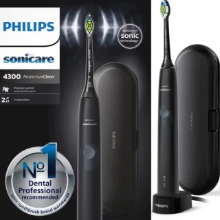 Philips ProtectiveClean 4300 Elektrische tandenborstel HX6800/87 zwart