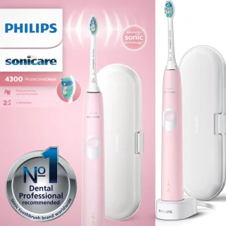 Philips ProtectiveClean 4300 HX6806/03 Elektrische tandenborstel roze