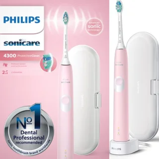 Philips ProtectiveClean 4300 HX6806/03 Elektrische tandenborstel roze