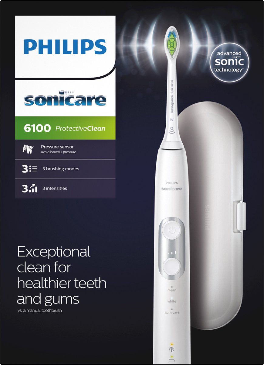 Philips ProtectiveClean 6100 HX6877/28 elektrische tandenborstel