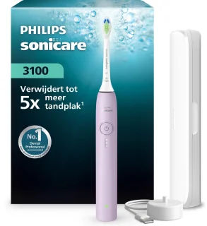De Philips Sonicare 3100 Series Elektrische tandenborstel HX4033/27 Paars in één oogopslag