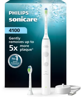 De Philips Sonicare 4100 Series Elektrische tandenborstel HX4042/41 in één oogopslag