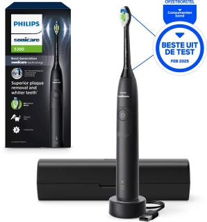 Philips Sonicare 5300 HX7101/01 Elektrische Tandenborstel Zwart