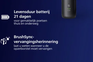 Philips Sonicare 5300 HX7101/02 Elektrische Tandenborstel Zwart