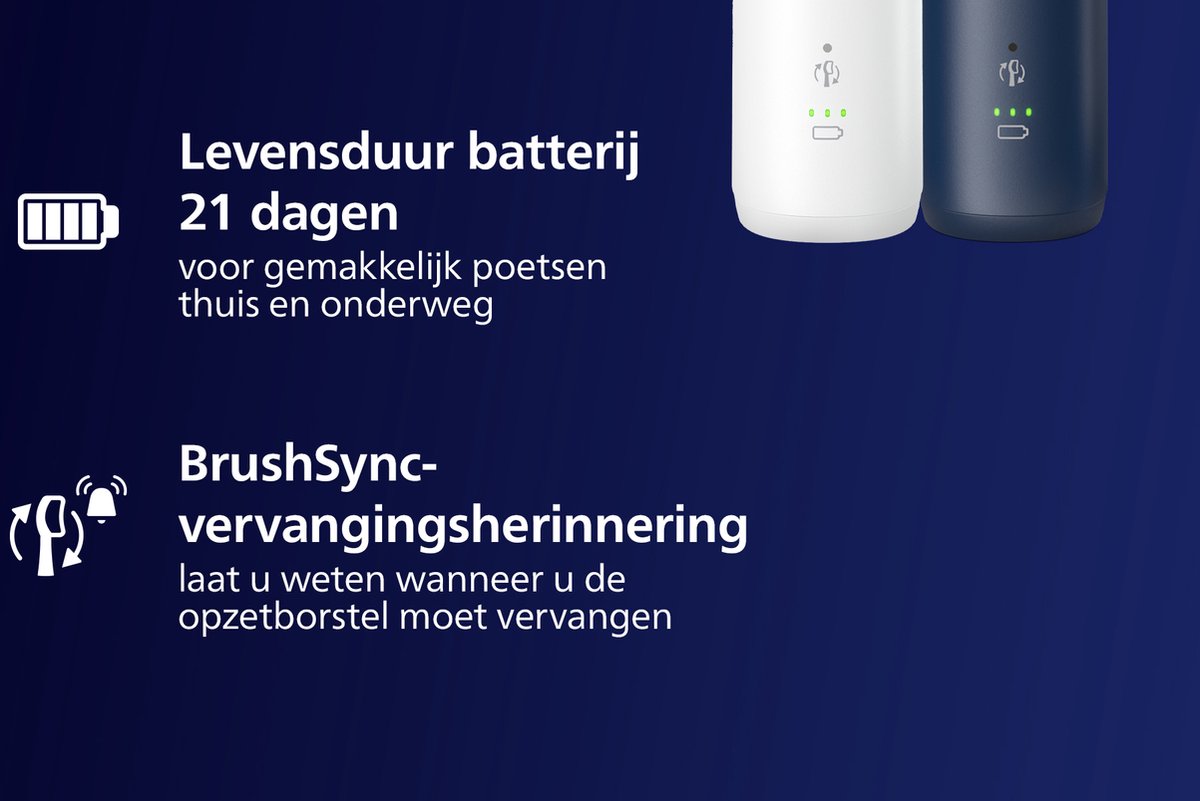 Philips Sonicare 5300 HX7108/02 Elektrische Tandenborstel Wit