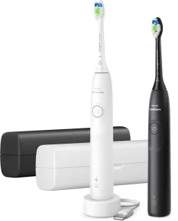 Philips Sonicare 5300 Series HX7109/01 Duo Elektrische Tandenborstels Wit & Zwart