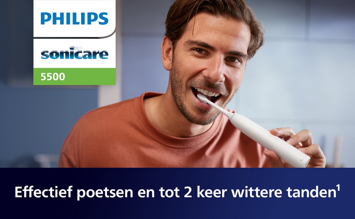 Philips Sonicare 5500 Series Elektrische Tandenborstel HX7110/01 Wit