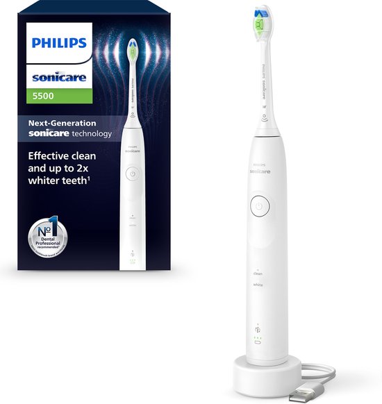 Philips Sonicare 5500 Series Elektrische Tandenborstel HX7110/01 Wit