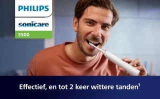 Philips Sonicare 5500 Series HX7119/01 Elektrische Tandenborstels Duopack Wit & Blauw