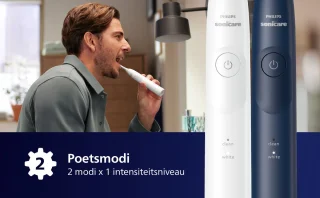Philips Sonicare 5500 Series HX7119/01 Elektrische Tandenborstels Duopack Wit & Blauw