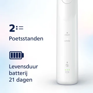 Philips Sonicare 5500 Series HX7119/01 Elektrische Tandenborstels Duopack Wit & Blauw