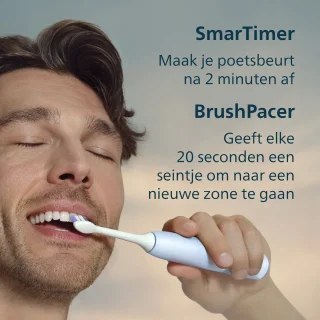 Philips Sonicare 6100 Elektrische tandenborstel – Lichtblauw (HX7406/01)