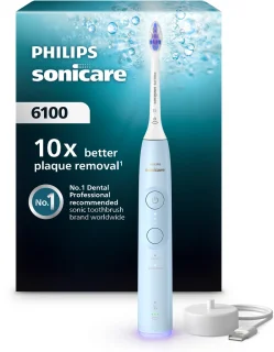 Philips Sonicare 6100 Elektrische tandenborstel – Lichtblauw (HX7406/01)