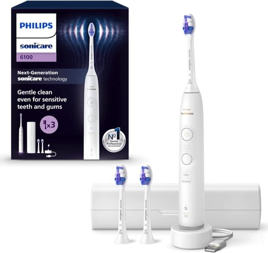 Philips Sonicare 6100 HX7400/02 elektrische tandenborstel wit