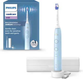 Philips Sonicare 6100 HX7406/02 Elektrische Tandenborstel Lichtblauw