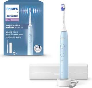 Philips Sonicare 6100 HX7406/02 Elektrische Tandenborstel Lichtblauw