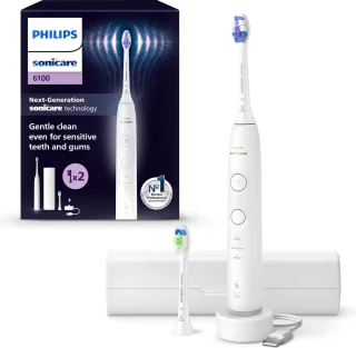 Philips Sonicare 6100 Series HX7410/02 elektrische tandenborstel wit