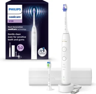 Philips Sonicare 6100 Series HX7410/02 elektrische tandenborstel wit