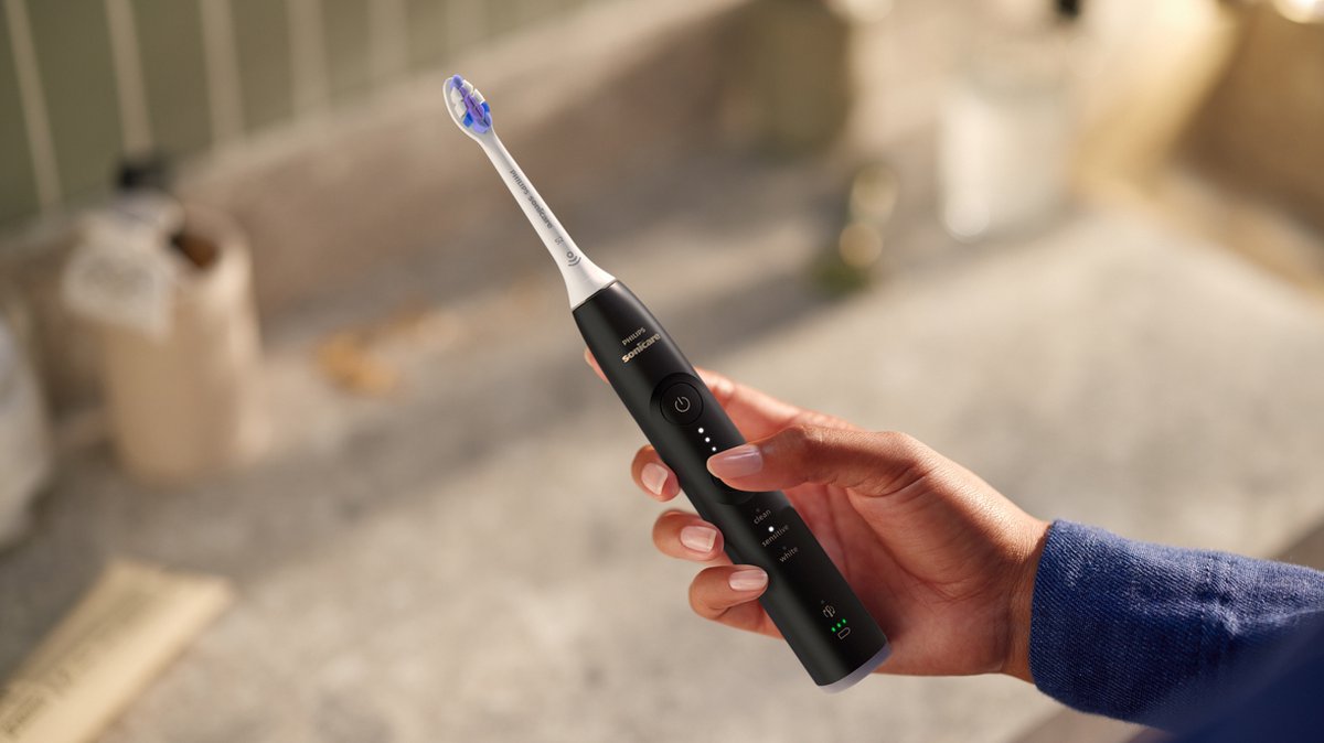 Philips Sonicare 6500 HX7411/02 Elektrische Tandenborstel Zwart