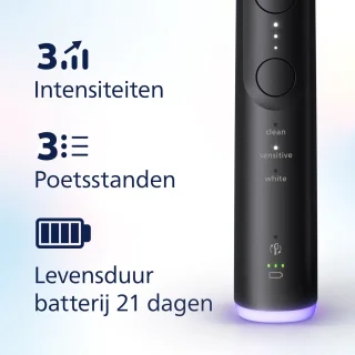 Philips Sonicare 6500 HX7411/02 Elektrische Tandenborstel Zwart