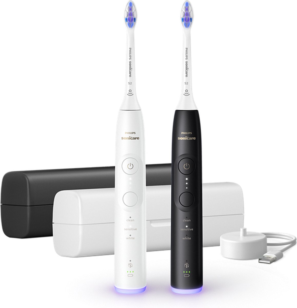 Philips Sonicare 6500 Series HX7419/01 Elektrische Tandenborstel Duopack Zwart & Wit