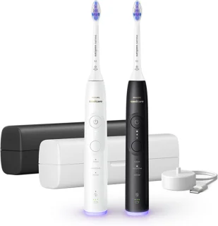 Philips Sonicare 6500 Series HX7419/01 Elektrische Tandenborstel Duopack Zwart & Wit