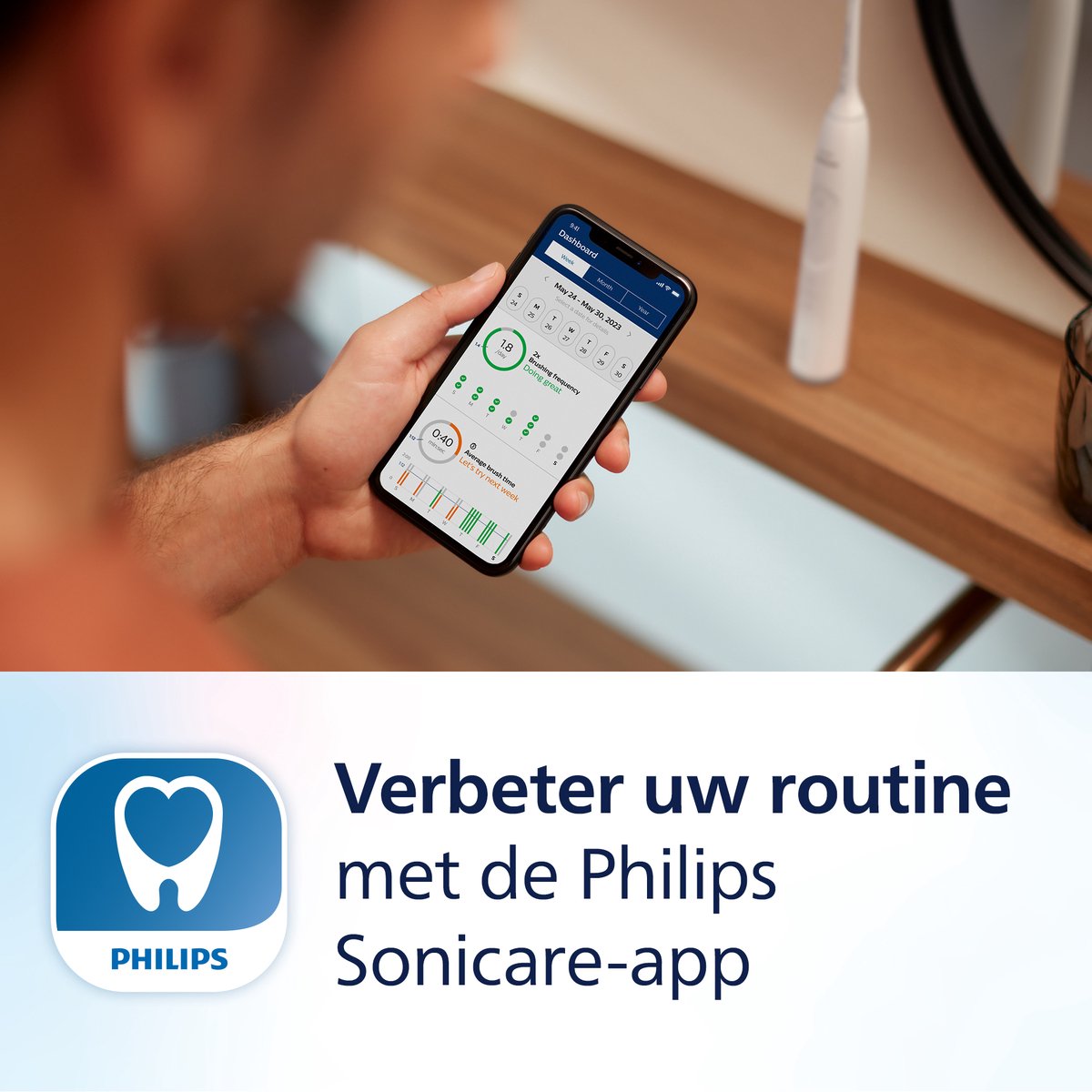 Philips Sonicare 7100 Elektrische Tandenborstel HX7420/01 Wit