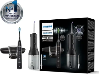 Philips Sonicare 9000 Diamond Clean HX9911/09 + Power Flosser 3000 HX3806/33 Zwart