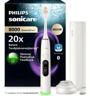Philips Sonicare DiamondClean 8000 elektrische tandenborstel - wit - HX8311/11