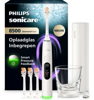 Philips Sonicare DiamondClean 8500 elektrische tandenborstel wit HX8515/11