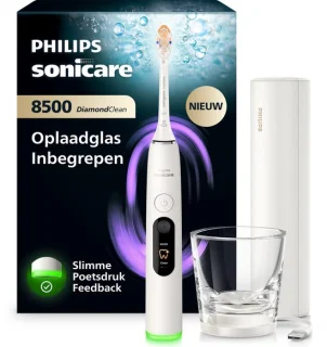 Philips Sonicare DiamondClean 8500 elektrische tandenborstel wit