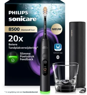 Philips Sonicare DiamondClean 8500 elektrische tandenborstel - zwart - HX8513/12