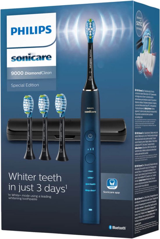 Philips Sonicare DiamondClean 9000 HX9911/89 elektrische tandenborstel donkerblauw
