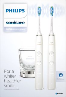 Philips Sonicare DiamondClean 9000 HX9914/55 elektrische tandenborstel wit 2-pack