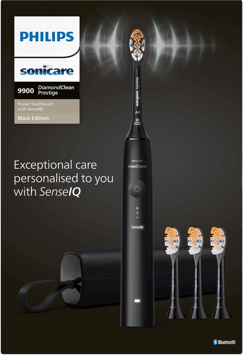 Philips Sonicare DiamondClean Prestige 9900 Elektrische Tandenborstel Zwart HX9992/43