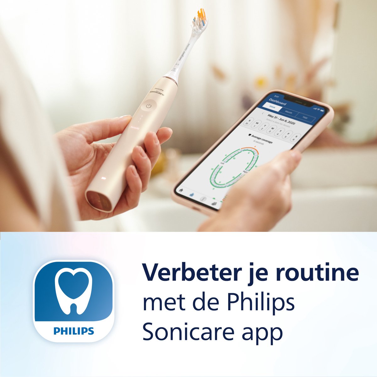 Philips Sonicare DiamondClean Prestige 9900 HX9992/44 Champagne