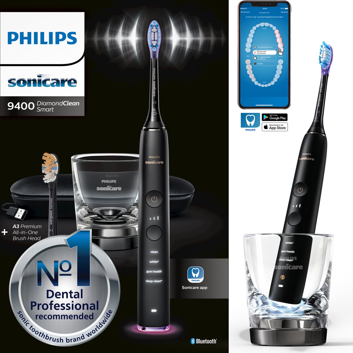 Wat vinden we goed aan de Philips Sonicare DiamondClean Smart 9000 HX9917/89 Zwart