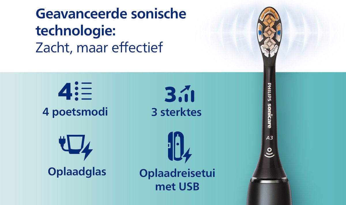 Philips Sonicare Diamondclean Smart 9400 HX9918/89 Zwart elektrische tandenborstel