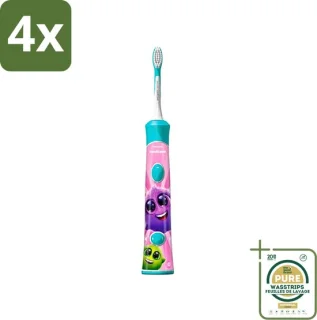 Philips Sonicare For Kids Elektrische tandenborstel HX6322/04 - 4 stuks
