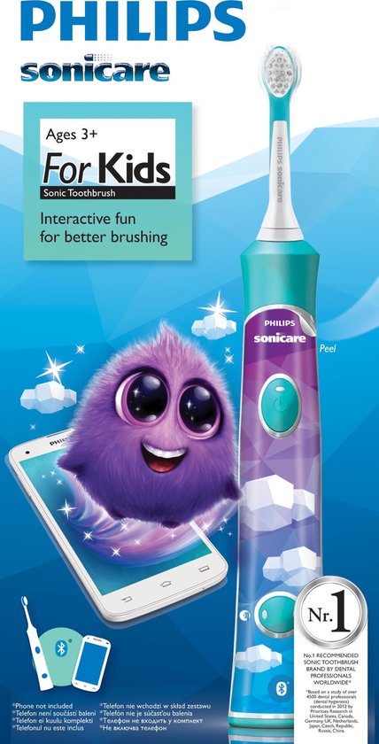 Philips Sonicare for Kids HX6321/03 Elektrische Tandenborstel Blauw