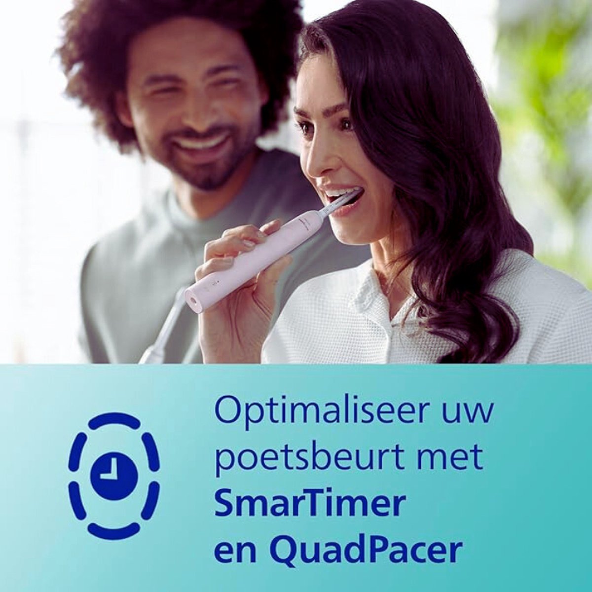 Philips Sonicare HX3675/15 Tandenborstel Dubbelpack Roze & Zwart