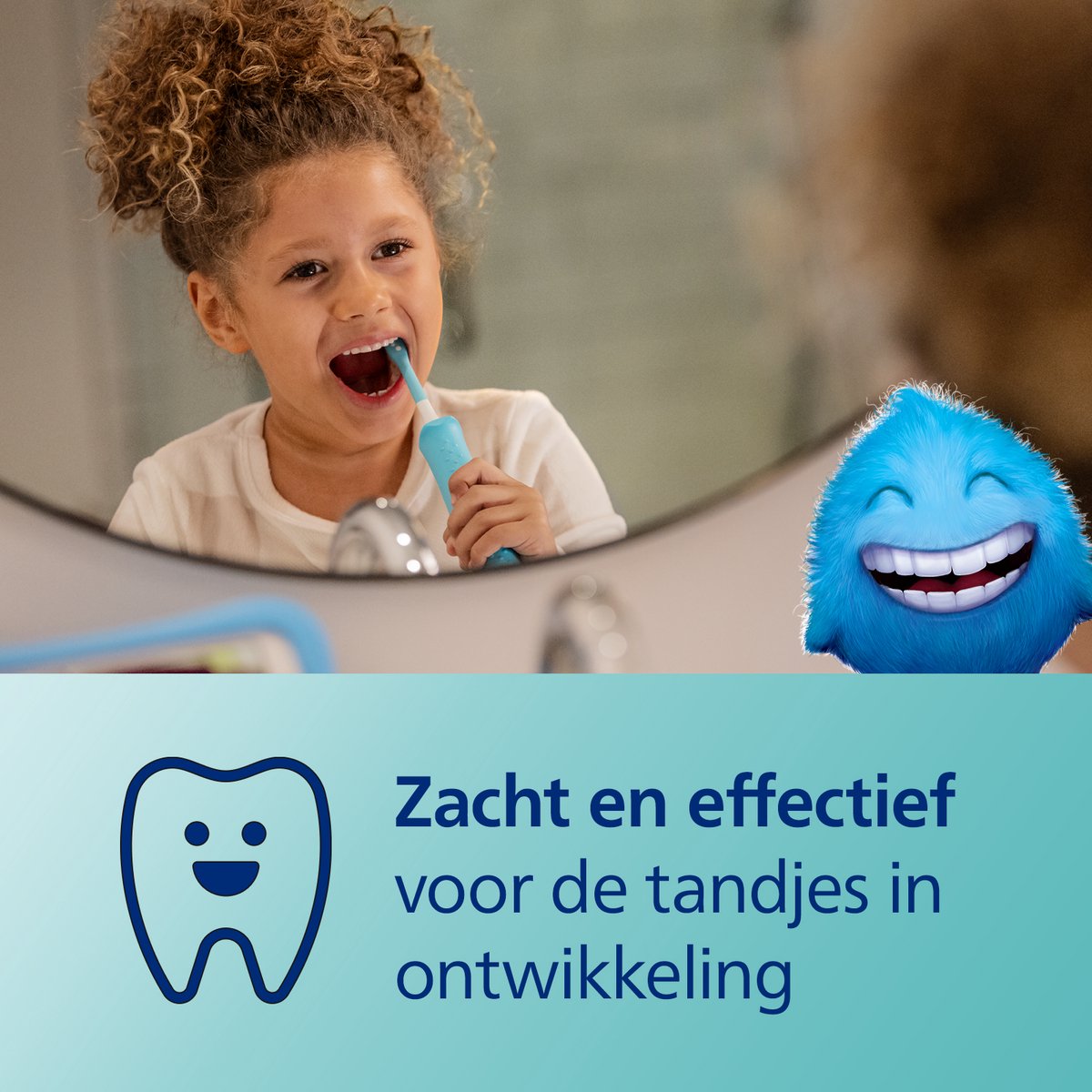 Philips Sonicare Kids HX6322/04 elektrische tandenborstel blauw