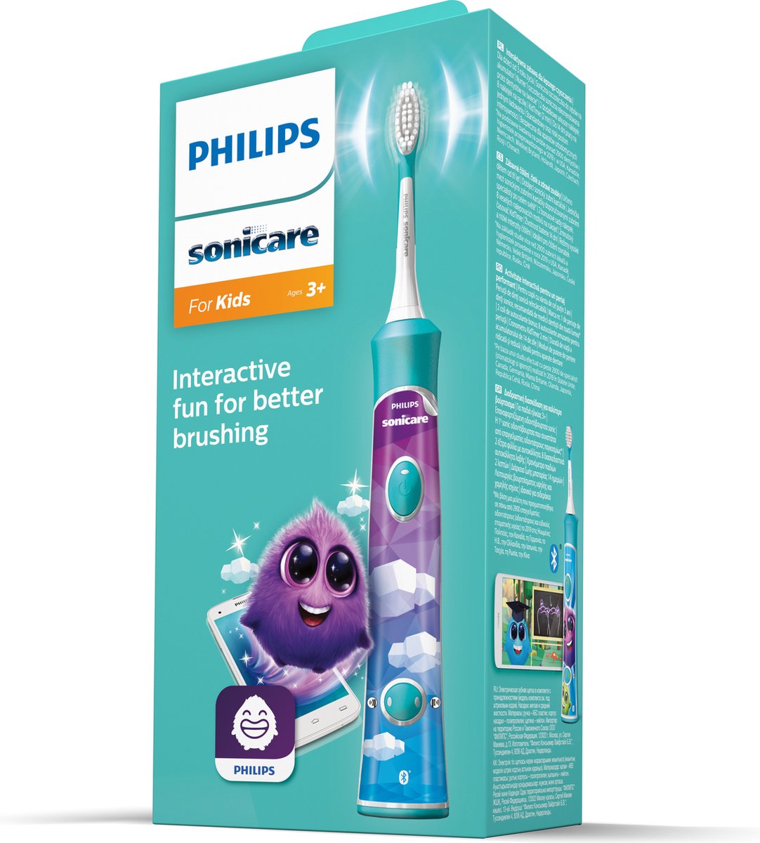 Philips Sonicare Kids HX6322/04 elektrische tandenborstel blauw