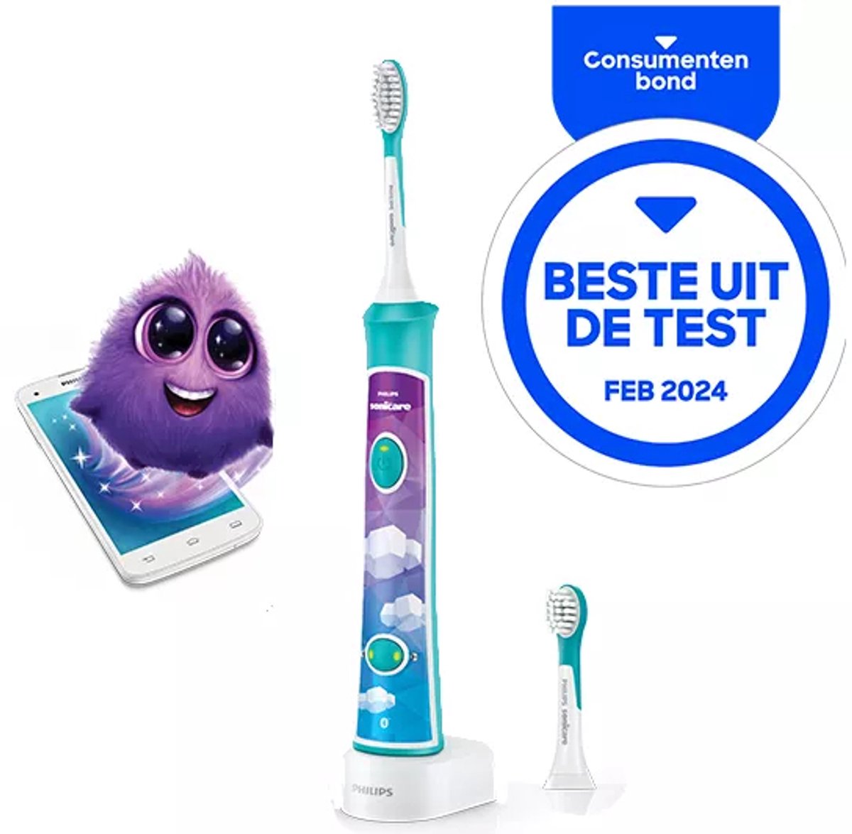 Philips Sonicare Kids HX6322/04 elektrische tandenborstel blauw
