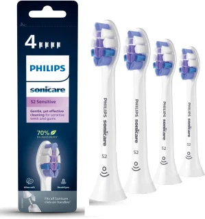 Philips Sonicare Optimal Sensitive Opzetborstels HX6054/10, 4 stuks, wit