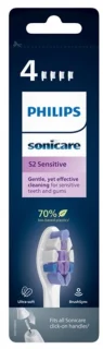 Philips Sonicare Optimal Sensitive Opzetborstels HX6054/10, 4 stuks, wit