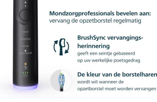 Philips Sonicare Premium Plaque Defence C3 Opzetborstels Zwart HX9045/88 - 5 stuks