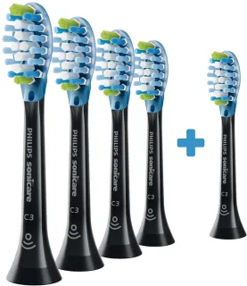 Philips Sonicare Premium Plaque Defence C3 Opzetborstels Zwart HX9045/88 - 5 stuks