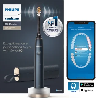 Philips Sonicare Prestige DiamondClean 9900 HX9992/12 elektrische tandenborstel donkerblauw
