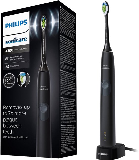 Philips Sonicare ProtectiveClean 4300 Elektrische tandenborstel HX6800/44 Zwart